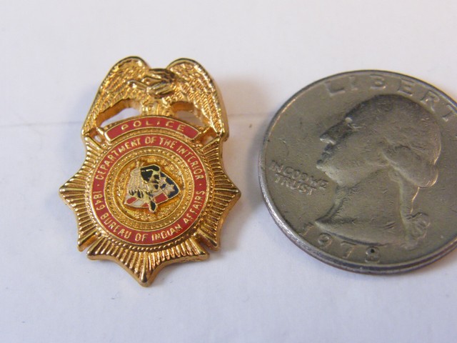 Bureau Of Indian Affairs Police Chief Mini Badge Key Ring Innovatis Suisse Ch