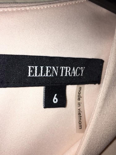 ELLEN TRACY Women Bell Sleeve Flutter Hem ,blossom Color,Dress dress size 6 NWT - Picture 6 of 8