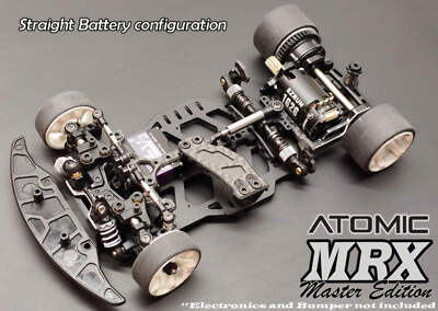 ホビーラジコン Atomic AMZ MICRO 2WD Chassis kit Atomic MRX 2WD LINKLESS PAN CAR KIT With AGFRC Aluminum Case