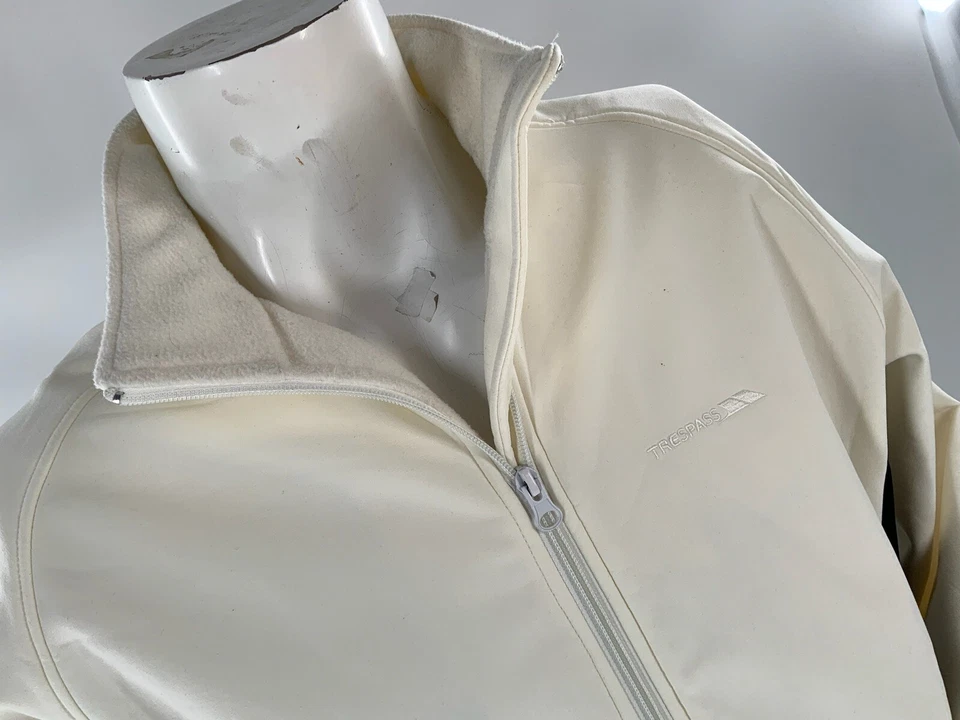 Chaqueta softshell Trespass para mujer L marfil 3000 mm Tre Tex cremallera completa YGI A2-488 Foto 3 de 4