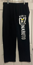 Naruto Sleep Lounge Pants Shippuden Collection Men s Size Medium Black VIZ Media