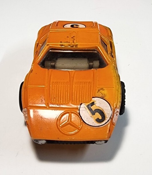 Vintage TYCO PRO Orange Mercedes-Benz C-111 HO Slot Car Curve