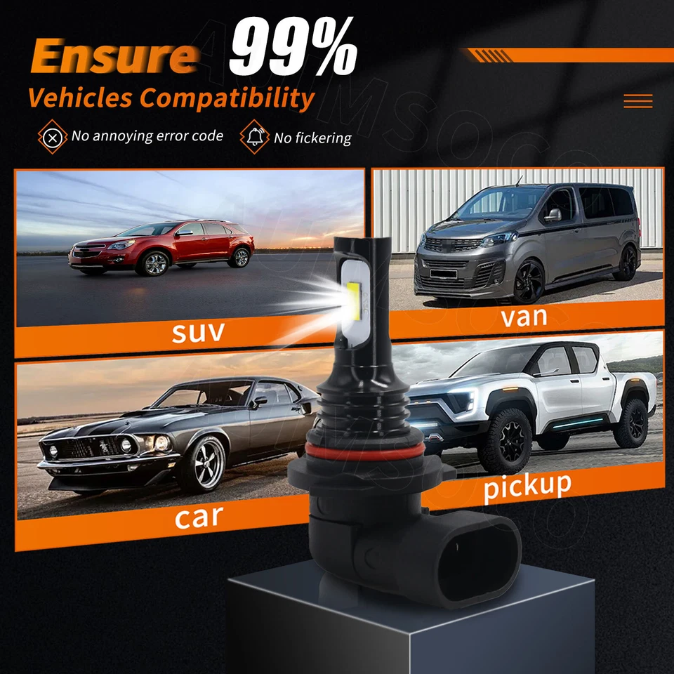 Lâmpadas de faróis de LED 10000K para Chevy Silverado 1500 2500HD 3500 1999-2006 - Imagem 2 de 4