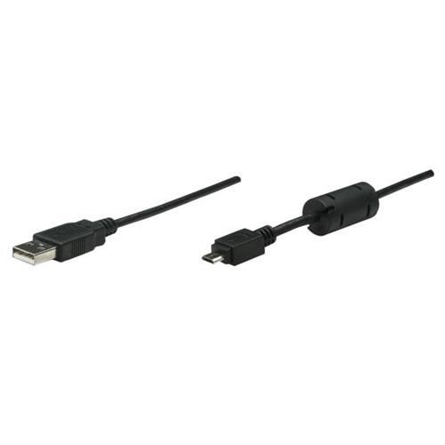 MANHATTAN 307178 Высокоскоростной кабель USB 2.0 для подключения к сети schwar
