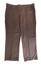 Jones New York Women's  Trousers Pants w/ Pockets High Rise Size XXL Cola