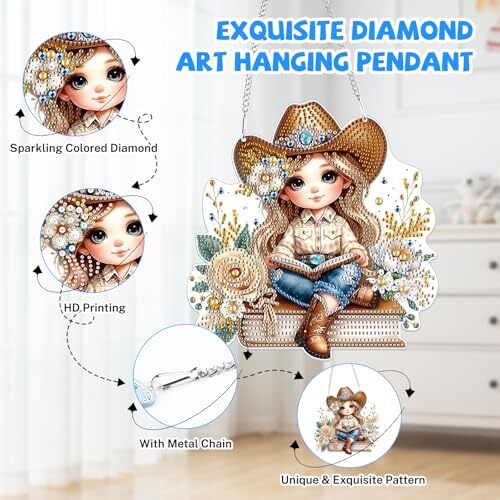 Hängende Diamond Art Painting Kits für Erwachsene Anfänger, 5D Sonderform - Bild 5 von 7