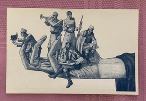 Ukrainian Legion WWI WW1 Austro-Hungarian Army  1917 postcard Artistic Group