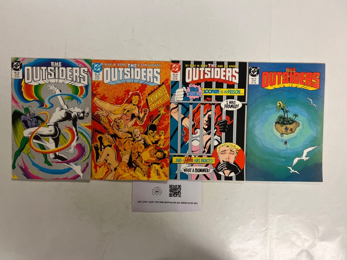 4 The Outsiders DC Comic Books # 13 14 15 16 Robin Superman Wonder