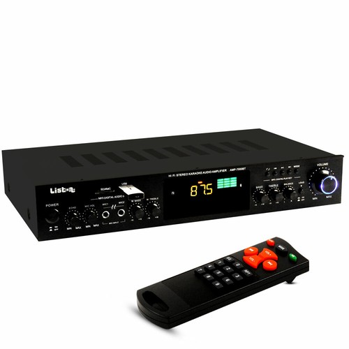 Pa Amplificador Karaoke Planta Bluetooth Remoto USB Liston Big | eBay