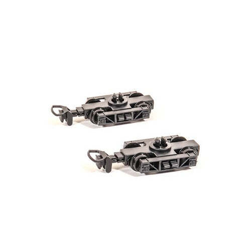 Peco GR106 OO-9 Gauge Pair of Archbar Wagon Bogies, Wheels & Couplers