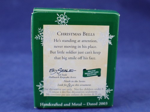 Hallmark Andenken Miniatur Ornament SOLDAT Glocke 9. 2003 Weihnachten in Box - Bild 10 von 10