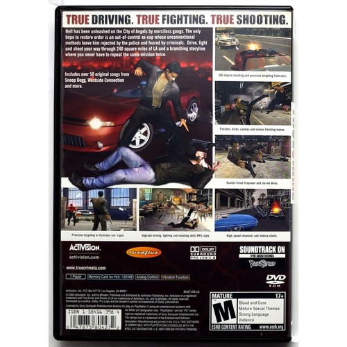 True Crime Streets of LA - Sony Playstation 2 Pristine 180 Day Guarantee PS2 - Picture 2 of 8