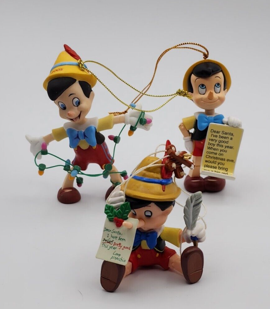 Disney Pinocchio Ornaments - DCO - Scholastic - Enesco --- Lot of