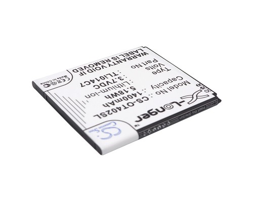 Li-ion Battery for Alcatel One Touch Pixi First OT-4024 OT-4024D 3.7V 1400mAh - 第 1/5 張圖片