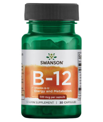 Swanson Vitamin B12 500 mcg 30 Kapseln