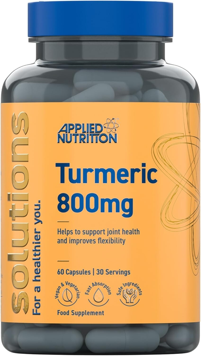 3 X Applied Nutrition Turmeric Capsules 60s 100% ORIGINAL ⭐⭐⭐⭐⭐ - Image 3