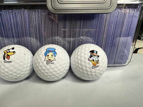 Lot Of 5 Pinnacle 1-3 Vintage Disney Golf Balls (Scrooge, Pluto, Dopey, Donald) - Picture 3 of 6