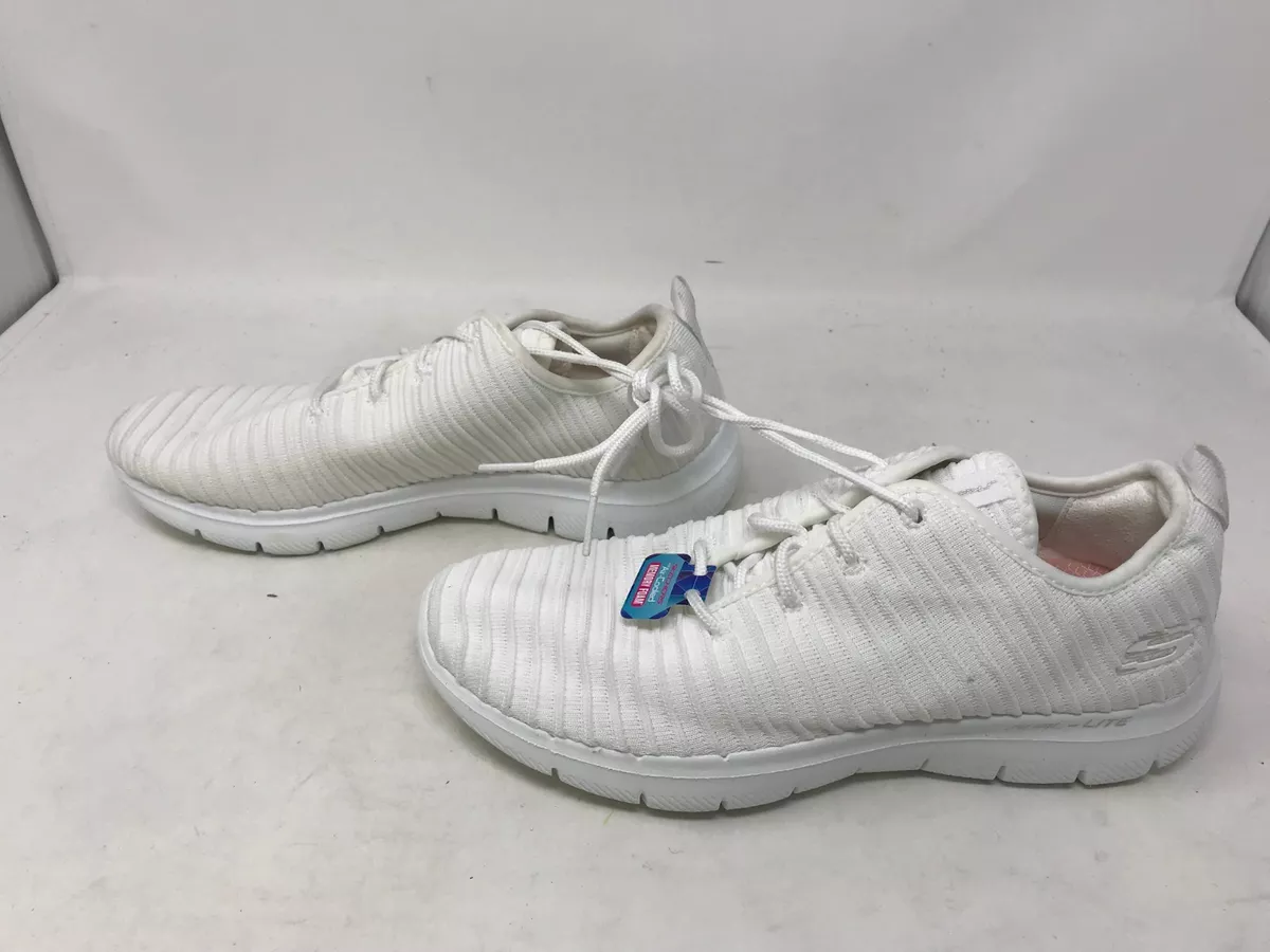 lanzar Alérgico Shipley Womens Skechers (12899) FLEX APPEAL 2.0 ESTATES White Sneakers 70F | eBay