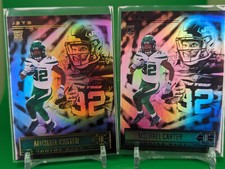 Elijah Moore 2 Card Rookie 2021 Panini Luminance Gold + Black Base #74 Browns
