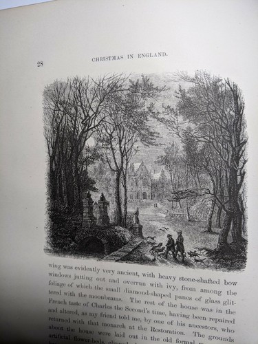Civil War Era Edition "Christmas in England" by Washington Irving 1867 NF - Picture 7 of 7