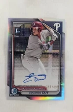 2024 Bowman Chrome Prospect Refractor Auto Eduardo Tait 399/499
