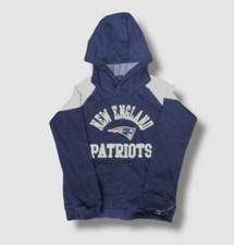  59 NFL Team Apparel Kids Boy's Blue New England Patriots Hoodie Sweater Size S