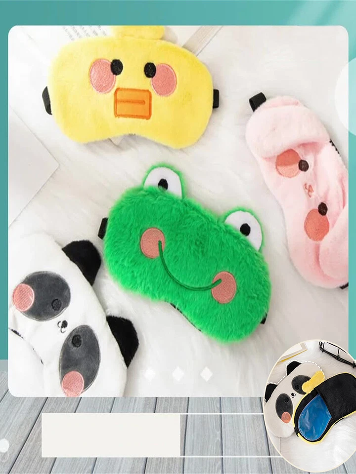 Plush Ice Cream Eye Mask Cute Cartoon Sleep Relieve Fatigue Blackout Comfortable - Image 4 of 4