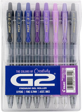 PILOT, G2 Premium Gel Roller Pens, G2 Boost Purples Pack, the Colors of Creativi