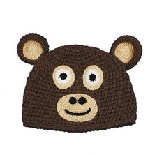 New Monkey Crochet knit girls boys hat toddler Warm winter Gift