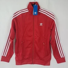 NEW Adidas Kids Red Firebird Track Jacket Sz M MSRP $50