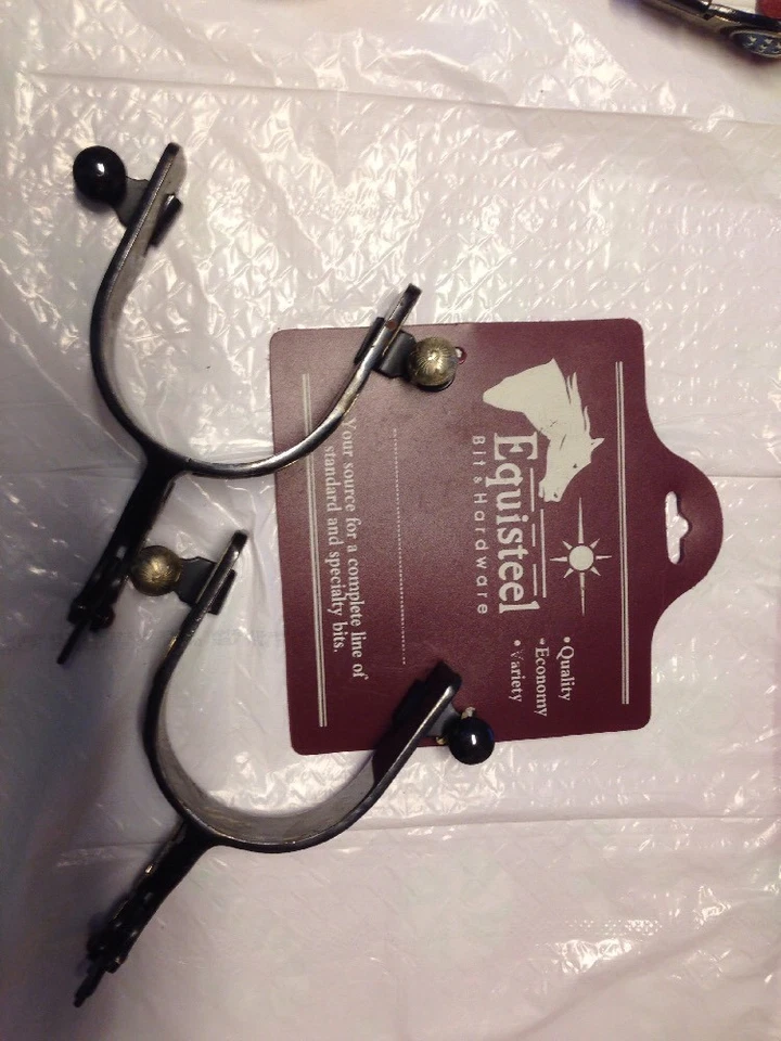 Novo Masculino Texas Spur 3/4" Banda 2" Haste 1 1/4" Rowel - Estrelas e Flechas - Imagem 3 de 4