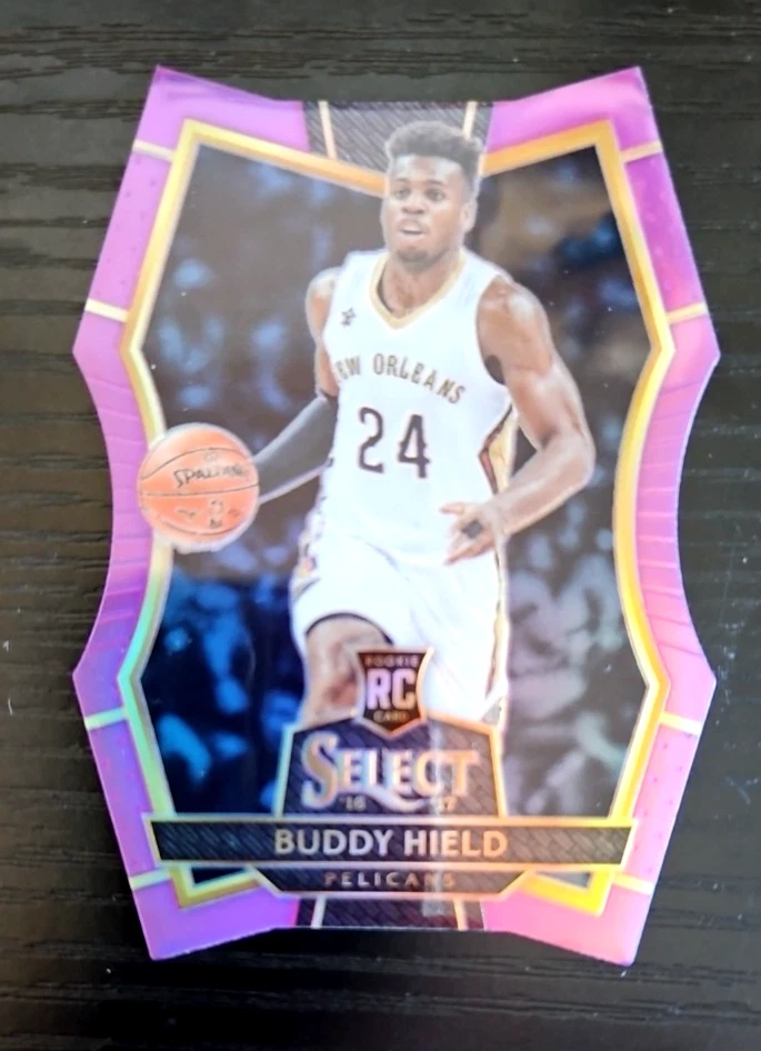 Select Buddy Hield 2016-17/99 púrpura Prizm troquelado radiocontrol novato GSW Foto 3 de 4