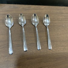 Vintage Lot of 4 Stainless Baby Spoons by Oneida Ltd.