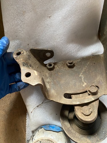 1968 1969 Ford Torino 289 302 idler pulley A/C air conditioning bracket mount - Bild 7 von 8