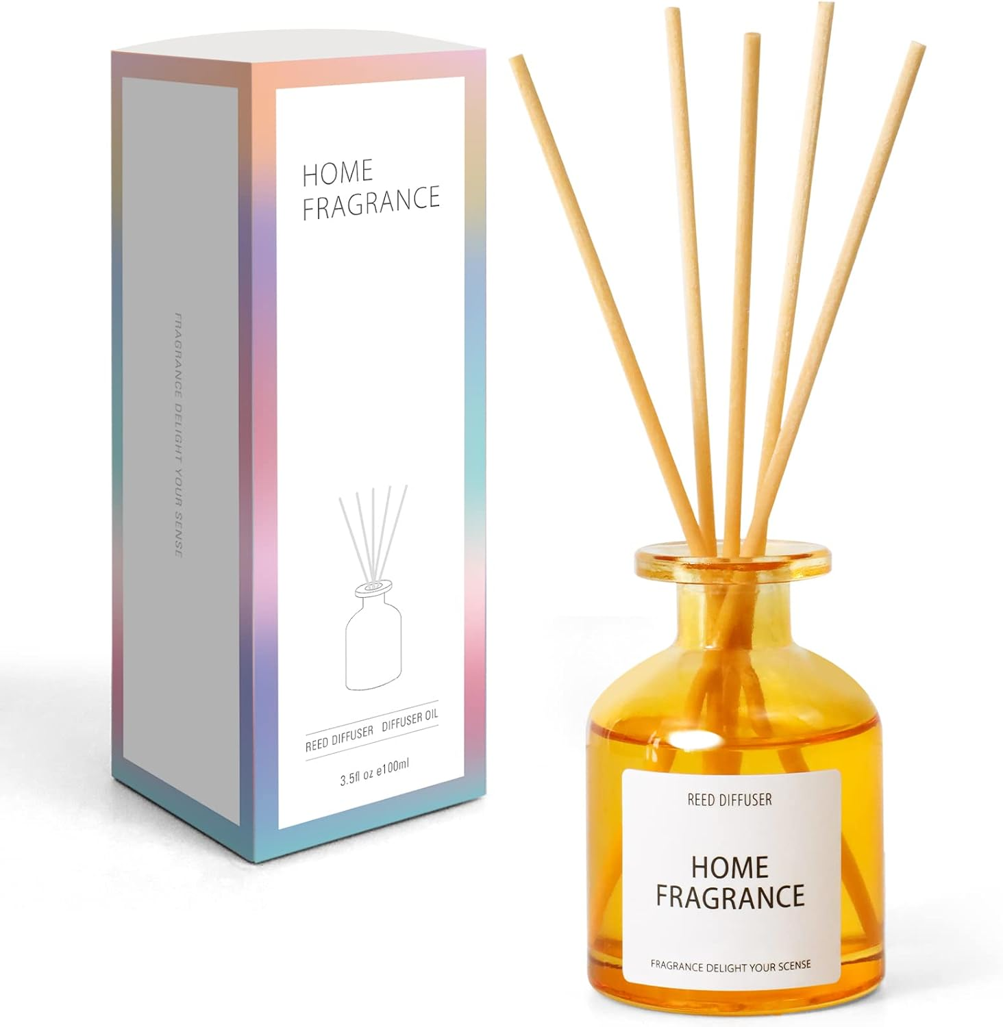 Reed Diffuser, Reed Diffuser Oil, Oil Diffuser with 6 Reed Sticks, Reed Diffuser