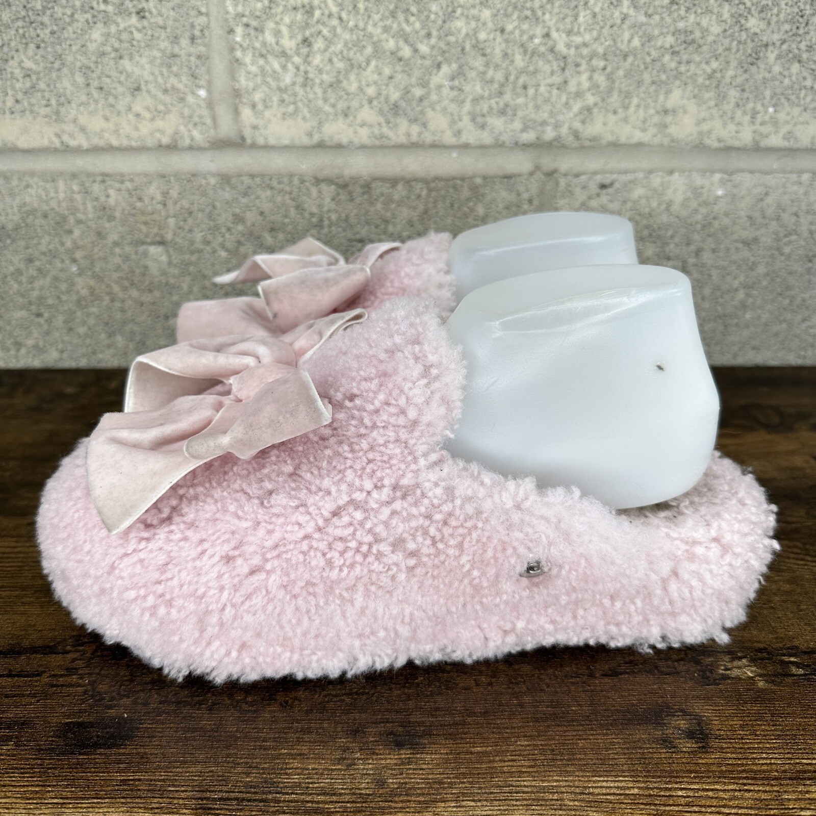 UGG Addison 1098169 Pink Fur Velvet Bow Slide Comfort Slippers Womens 9 |  eBay