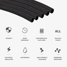 3:1/4:1 Heat Shrink Tubing Wire Wrap Adhesive Glue Lined Waterproof Marine Grade