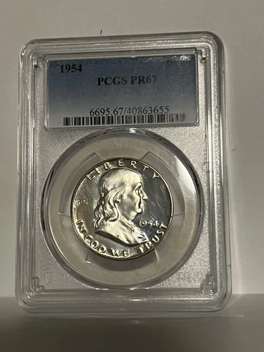 1954 Proof Franklin Half Dollar Silver PF67 PCGS