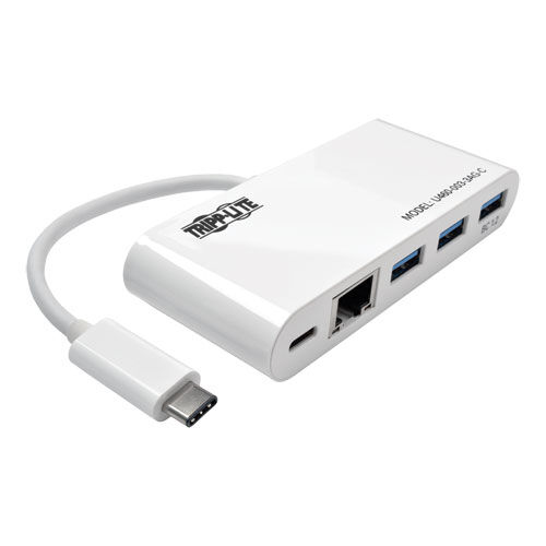 StarTech.com Hub USB-C à 4 Ports avec 1x USB-C & 3x USB-A SuperSpeed -  Alimenté par Bus - Hub USB 3.0 Portable - USB 3.2 Gen 1 (5Gbps) Type-C -  Blanc sur