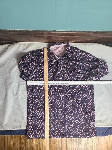 Walter Hagen 11 Majors Polo Golf Shirt Pink Blue Men's Size Medium M Spandex - Picture 8 of 10