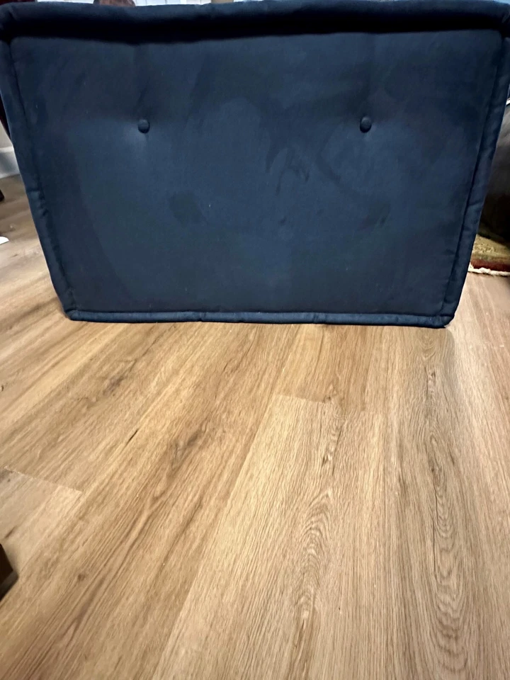 Pottery Barn Cushy Lounge L-Shaped Sectional Set (96") with Base NAVY BLUE - Image 3 of 4