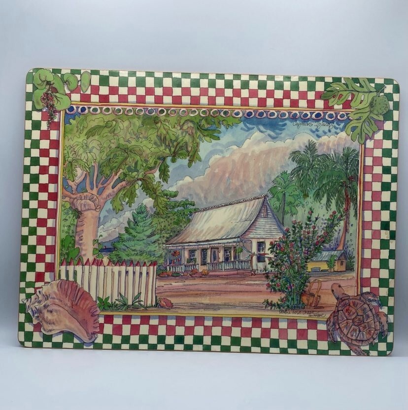 Pimpernel Placemats Cork Backed Cayman Islands Debbie Rose Chase Van