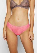 Chantelle Day to Night Pink Lace Tanga Panties L122242 Size Large