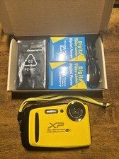 Fujifilm FinePix XP130 Waterproof Digital Camera Yellow WATER DAMAGE BROKEN ASIS