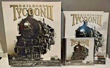 1998 Railroad Tycoon II PC Game COMPLETE BIG BOX Train Simulator