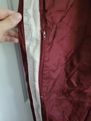 Vintage 2001 Tommy Hilfiger Athletics Maroon Nylon Track Pants Size Medium - Picture 4 of 11