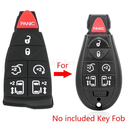 Fobik Key Rubber Pad For Chrysler Town & Country 2008 - 2017 7 Buttons IYZ-C01C - Picture 2 of 8