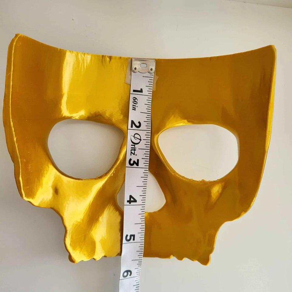 Phantom Half Skull Face Mask Halloween Costume Masquerade Mask [GOLD] 3d Printed - Image 4 of 4