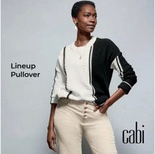 Cabi New NWT Lineup Pullover 4468 Black white XS - XL Was 149