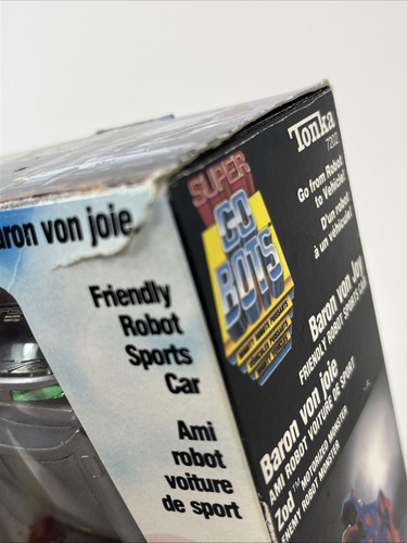 Gobots Baron Von Joy Friendly Robot Sports Car Complete In Box Tonka Vintage - Picture 3 of 24
